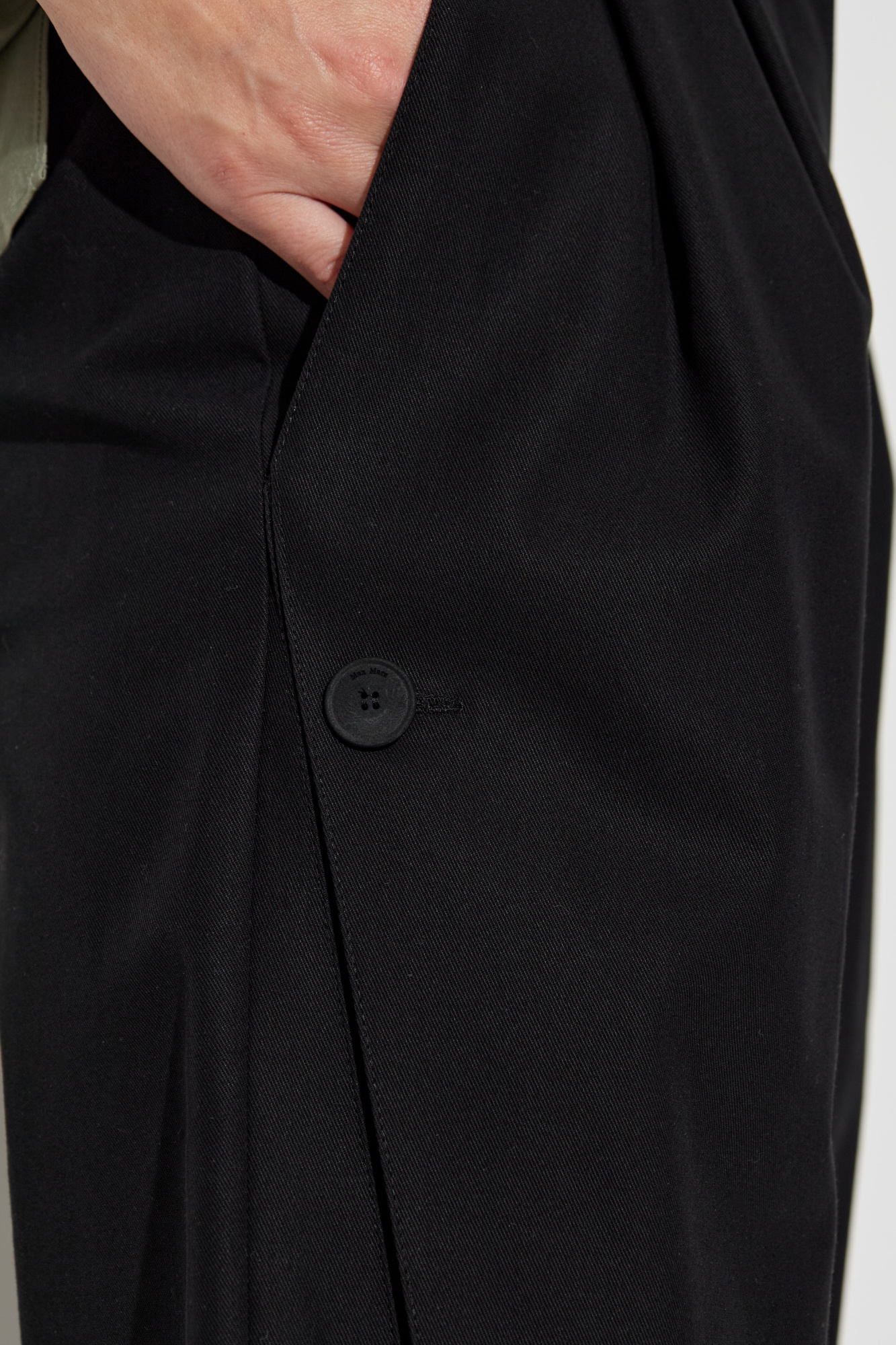 パンツ Max Mara FW25 Black cotton Duomo pant (2521136091600 007) Max Mara 